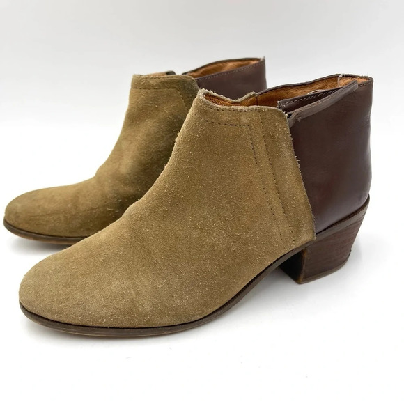 Madewell The Cait Suede Leather Ankle Boots size 6 - Picture 4 of 8